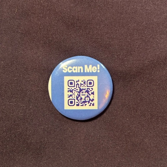 Little Debbie and Oatmeal Crème Pie QR Code - 2 Button Set (HANDMADE) - Picture 5 of 7